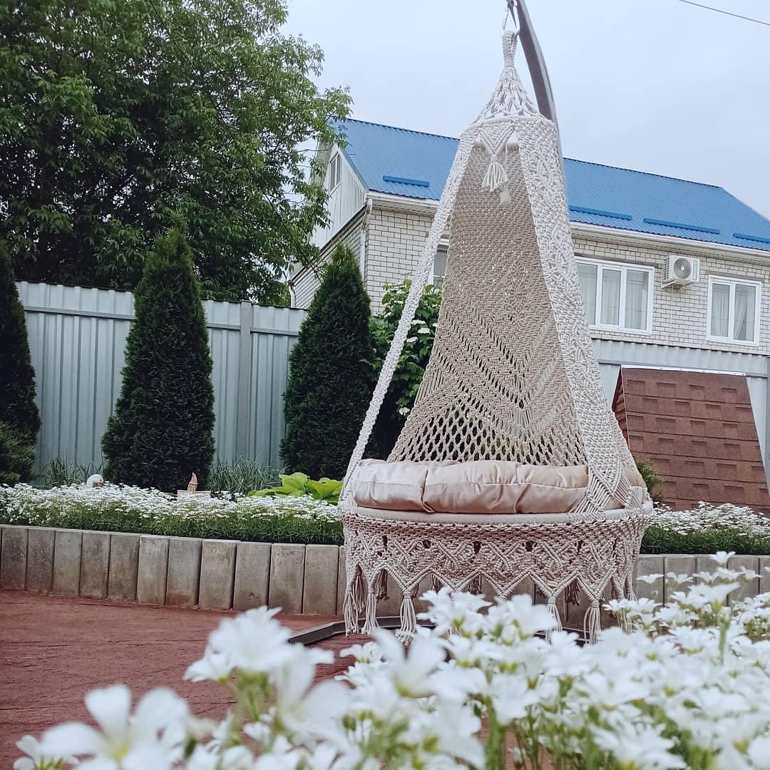 Elegant Macrame Swing For Adults - Leechoo